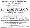 Publicité Roquillon   Guide 1910/11  Houilles  78800